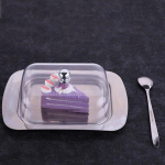 L&auml;bipaistva kaanega v&otilde;ialuse kasti konteiner juustuleiva hoiualus