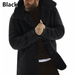 Meeste Parka villase voodriga pikkade varrukatega lambakasukas lambajope paks talvine soe &uuml;ler&otilde;ivas mantel 3XL