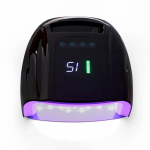 15600mAh Laetav K&uuml;&uuml;nelamp 96W Punase Valgusega K&uuml;&uuml;nelakikuivati Masin Manik&uuml;&uuml;rivalgusti Juhtmeta K&uuml;&uuml;nte UV LED Lamp UK must