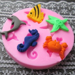 Sea Beach Cake Sugarcraft Mold Fondant Seebi &scaron;okolaadivormid
