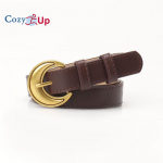 Naiste nahast v&ouml;&ouml; teksap&uuml;kste jaoks Kuldne lukuga Daami vabaajakleidi v&ouml;&ouml;koht 103x2.4cm valge