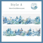 1Roll Garden Fence Series Esteetiline PET-teip Scrapbooking Dekoratsioon Kollaaž Ajakirjap&auml;evik Teetegemise kleebised Kirjatarbed