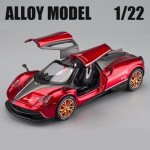 1/22 Pagani Huayra Dinastia Sulamist V&otilde;idus&otilde;iduauto Mudel Diecast Metallist M&auml;nguasi Sportauto Mudel K&otilde;rge Simulatsioon Heli ja Valgus Laste Kingitused