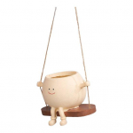 Smiling Face Planter Pot Vaiguga lillepott nelja j&auml;semega Fun Ebaregulaarne B