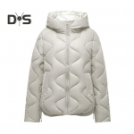 Lady Talvine sulemantel Polsterdatud tuulekindel kapuutsiga pikad varrukad lahtised, paksendatud taskutega &Uuml;hev&auml;rviline kaelakaitse T&otilde;mblukuga v&auml;lispuuvillane mantel M kohv