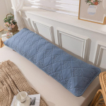 Moodne tepitud pikk padjap&uuml;&uuml;r 120/150/180 cm pikk paariline padjap&uuml;&uuml;r &Uuml;hepoolne teppimine kallistav keha padjap&uuml;&uuml;r 120x48cm (No Pillow)