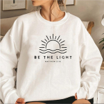Ole kerge dressipluus kingitus kristlastele Mathew 5:14 Dressipluus Bible Verse Kampsun Naiste Pullover Religioosne kapuuts, Faith Top L valge