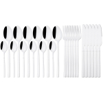 24 tk Rainbow v&auml;rvi s&ouml;&ouml;giriistade komplekt nuga kahvel lusikas riiuliga s&ouml;&ouml;gin&otilde;ude komplekt roostevabast terasest lauan&otilde;ud k&ouml;&ouml;giriistad koos hoiuhoidjaga 24pcs-Silver