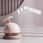 Keha ja meridiaani harjamine salendav v&ouml;&ouml;koht k&otilde;ht suured jalad vormiv silikoonharjamine viie elemendiga kogu keha universaalne massaažihari roosa