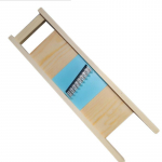 Puidust roostevabast terasest k&ouml;&ouml;giviljade ja puuviljade viilutamise t&ouml;&ouml;riistad kartuliv&otilde;re salati t&ouml;&ouml;riistad loomingulised k&ouml;&ouml;gin&otilde;ud sinine