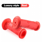 Laste jalgratta k&auml;epideme katted, libisemiskindlad pehmest kummist k&auml;epidemed, k&auml;epideme lisatarvikud, jalgrattavarustus punane