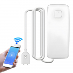 1 pakett WiFi veelekke detektor APP Control 85DB veeanduri alarm IP67 veekindel aku valge