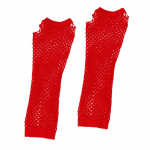 1paar naiste pikad v&otilde;rkkindad, s&otilde;rmedeta v&otilde;rkkindad, punkroki v&auml;ljam&otilde;eldud &ouml;&ouml;klubi peosoojendaja kindad, seksikad kindad punane