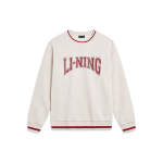 Li Ning Spordielustiili seeria T&auml;hetr&uuml;kiga fliisist &uuml;mmarguse kaelusega pusa Pikkade varrukatega dressipluus Unisex dressipluus Lille-hall Kivist hall AWDTB51-1 XXL