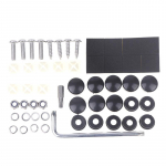 Kinnitusmutter numbrim&auml;rgid eesmised tagumised raami katted kruvikomplekt vargusvastased raamid Universaalne vargusvastase numbrim&auml;rgi kruvikomplekt h&otilde;be