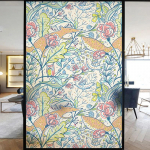 40-120cm Kevadlilled Akna Kile Vin&uuml;&uuml;l Klaasikile Privaatsuskaitse Kleepsud Vitraažakna Kiled Kontori Kodu Dekoratsioon 40x90cm