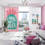 Korea lihtsa stiili k&otilde;rge varjutusega kardin roheline mees- ja naismagamistuba erknaakna varju paks voldik lasteaia kardinad uus W55 X H120cm X 2&Grommet Top