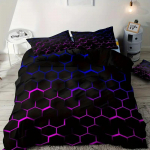 V&auml;rviline Geomeetria Tekikotikomplekt &Uuml;hekohaline Kahekohaline Lastele T&auml;iskasvanutele Queen King Size Voodipesukomplekt Padjap&uuml;&uuml;riga Magamistoa jaoks Au Double180x210cm