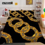 Kuldsed luksuslikud tekikottide mustrid. Eksootilised luksuslikud tekikott Euroopa disaini retroh&otilde;ngulised tekikott voodipesukomplektid naistele magamistoas EU single(135x200cm)