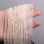 Riisi kuju kunstlikud p&auml;rlimahutid Helmed P&auml;rlid Helmed ehete valmistamiseks DIY kaelakee k&auml;ev&otilde;ru K&otilde;rvar&otilde;ngad Aksessuaarid 2-3mm