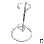 Crystal Scepter kuvari alusklamber Loov kuusnurkne kristallstatiiv v&otilde;lukepp Ornament Retro Displ C8C5 silvery-1pcs