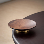 Circular Food Serving Tray for Snacks And Pastries in Wood Kitchen Hotel Use S