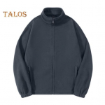 Meeste v&auml;lifliisist jakk Tuulejope t&otilde;mblukuga Paks kahepoolne pikkade varrukatega jope, soe &uuml;hev&auml;rviline s&uuml;gistalv riietus spordikontorisse M must