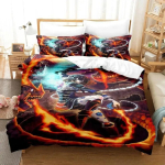 Anime BLOODSTAINED RITUAL OF THE NIGHT Voodipesukomplekt &Uuml;hekohaline Kahepoolne T&auml;issuuruses Kuninganna Kuningas Suurus Voodikomplekt T&auml;iskasvanud Laste Magamistuba Tekikoti Komplektid 70x133cm 2pcs black
