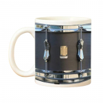 Must Vintage Trummi Kruus Naljakad Trummim&auml;ngu Kingitused, Loovus Trummim&auml;ngu Kohvitass M&auml;ngi Trummi Kruus Keraamiline Kruus Trummarile V&otilde;i Trummis&otilde;brale valge