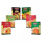 Pushp kaubam&auml;rgi pandžabi garam masala, chana masala, chat masala, sambhar masala, paneer masala, sabji masala v&uuml;rtside komplekt (10 ruupiat t&uuml;kk)