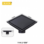 Ruudukujuline N&auml;htamatu Roostevabast Terasest P&otilde;randak&uuml;na Deodorant Pr&uuml;gifilter &Auml;ravool Du&scaron;ip&otilde;randa &Auml;ravool Vee Filter Vannitoa Tarvikud