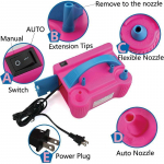 EL &otilde;hupallipump 220 V elektriline suure v&otilde;imsusega kahe otsikuga &otilde;hupuhur Balloon kaasaskantav t&auml;ispuhutav pump koduse pulmapeo jaoks O&18inch