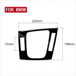Sobib BMW 3-seeria E46 keskkonsooli klaverimust auto modifikatsiooni dekoratsioon l&auml;ikiv must auto sisustus tarvikud
