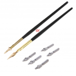 Kalligraafia joonistamine Kastetindiga pliiatsi otstega pliiatsi komplekt Signatuur kirjutamine Antiiksed elegantsed kingitused