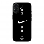 Kaitsekate - Nike - Iphone 16 - Pehme - Must - Just do it must