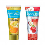 Everyuth Naturals Fruit Face Wash, 50 g ja Golden Glow Peel-off mask, 50 g, kombineeritud pakend