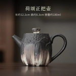 180ML K&auml;sitsi valmistatud reljeefne lootose teekann retro j&auml;medast savist pott tee leotamise veekeetja Kung Fu tee lauan&otilde;ud tarvikud kaunistused kingitus