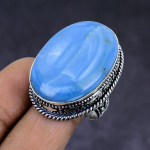 Owhyee Opal Gemstone handmade 925 Sterling Silver gift Jewelry Ring Size 9 o3e37