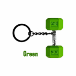 Mini hantlite v&otilde;tmehoidja komplekt silikoonist Fitnessi v&otilde;tmehoidjaga, sporditeema, eemaldatava r&otilde;ngaskinnitusega, PVC materjalist &ndash; ideaalsed peo- ja j&otilde;ulukingid roheline