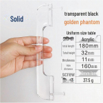 180mm L&auml;bipaistev Akr&uuml;&uuml;lkristall Kappide K&auml;epide Ustele ja Sahtlitele puhas