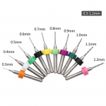 PCB puuriterad 1/8 vars plastist vasest vormimiseks 10 tk Kasulik praktiline 0.3-1.2mm