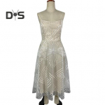 &Otilde;htukleit V kaelusega A-joonega &otilde;hukese v&ouml;&ouml;kohaga k&otilde;rge v&ouml;&ouml;kohaga rihmaga kleit Bing Swing seljataga varrukateta tikandiga kleit ballipeoks XS lilla