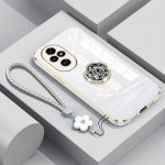 Huawei P50 Pro &uuml;mbrisele Huawei P50 telefoni&uuml;mbrisele JAD-LX9 ABR-LX9 Luksuslik ruudukujuline plaadistus p&otilde;rutuskindel silikoonist tagakaas P50 PRO &uuml;mbrised For Huawei P50 Pro&Case & Strap