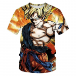 Anime Dragon Ball Son Goku 3D Prindiga Laste T-s&auml;rk Suvine vabaaja T-s&auml;rk Poiss T&uuml;druk Unisex Laster&otilde;ivad T-s&auml;rk Topid XL