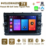 8-tolline Androidi autoraadio Volkswagenile 2019-2021 Passat B8 Golf Mk7 T-Cross Jetta Tiguan Polo Automaatne Multimeedia Stereo Navigatsioon 2+32GB 1+32GB