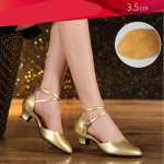 Naiste s&auml;delevast nahast ladina tantsukingad kinnise ninaga pehme tallaga salsa modernsed kingad tango seltskonnatantsukingad 3,5 cm kontsad 36RU/CN37