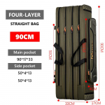 Fishing Gear Bag Green Waterproof and Wear-resistant Multifunctional Shoulder Bag Dual Shoulder Carry System