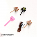 Loomade puuviljakahvliga toidukvaliteediga plastikust minimultifilmid lastele koogid puuviljad hambaork Bento l&otilde;unas&ouml;&ouml;k Bento tarvikud peokaunistus kingitus 5PCS