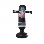 T&auml;ispuhutav vertikaalne poksikolonni trummel T&auml;ispuhutav liivakott dekompressiooniga treeningm&auml;nguasi cartoon men (black)