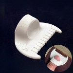 Lihtsad &otilde;mblusriistad - vastupidavad plastist serva&otilde;mbluslukud ja &otilde;mblusriistad algajatele ja eakatele, 4 mm ja 3 mm vahedega, ideaalsed isetegemiseks White (4mm)